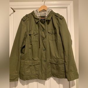 Gap army green jacket XL